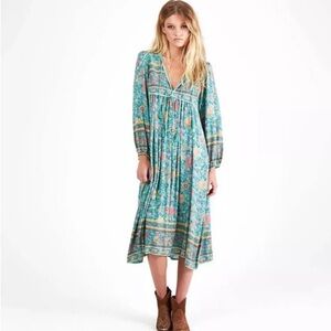 Spell Folktown Midi Dress - Small